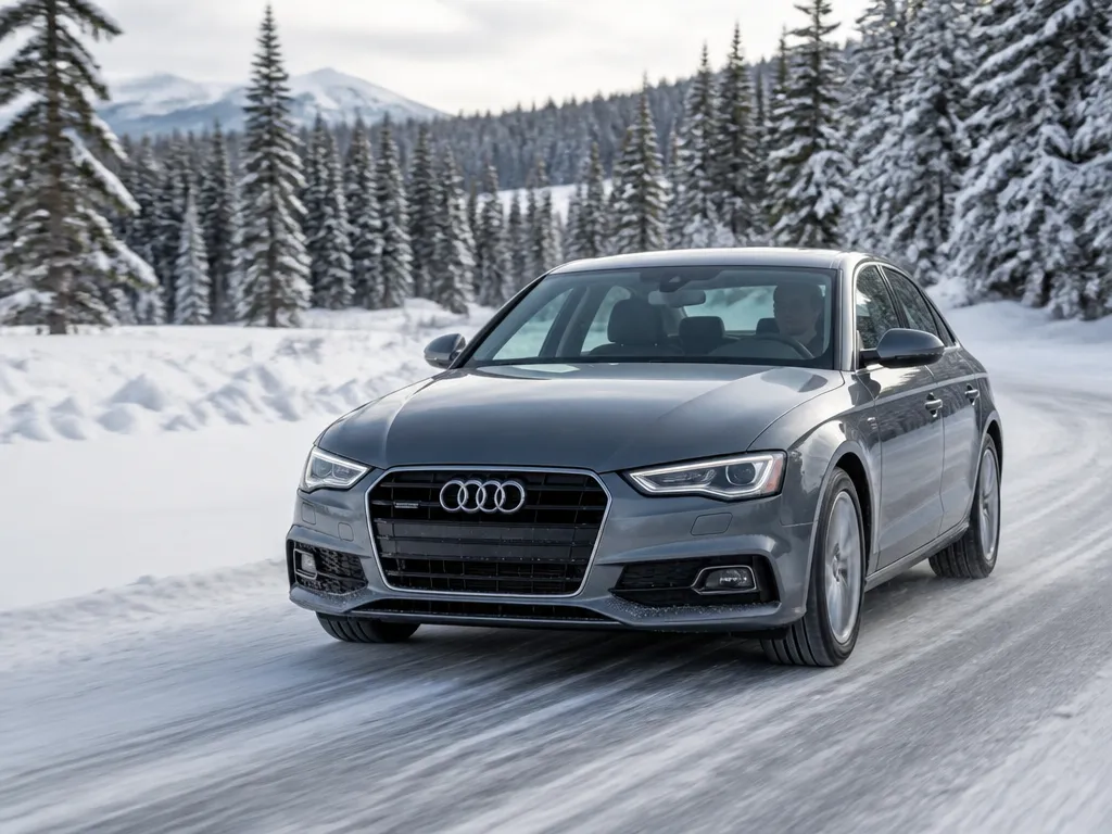 1. Audi A4 In Snow And Winter Driving - audi a4 in snow and winter driving