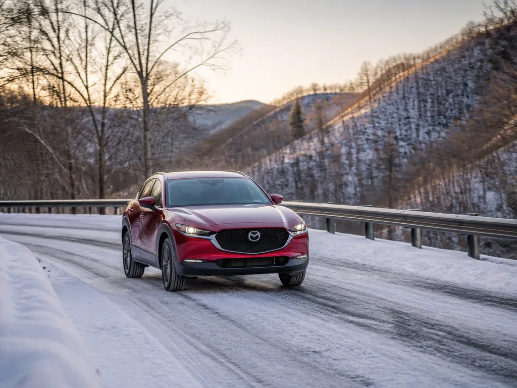 5. Steering And Cornering Confidence - mazda cx30 in snow and winter driving