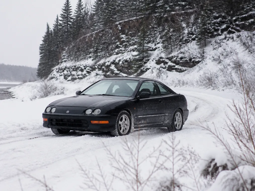 Acura Integra In Snow And Winter Driving - acura integra in snow and winter driving