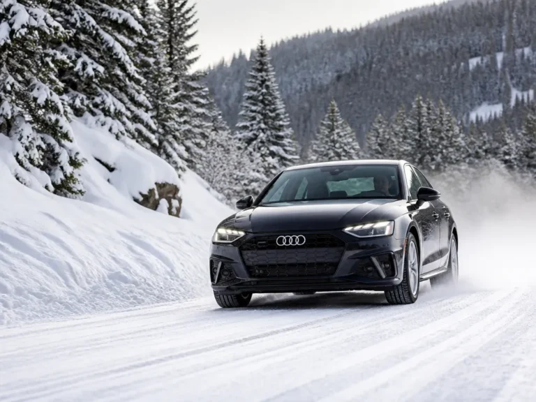 audi a3 in snow and winter driving