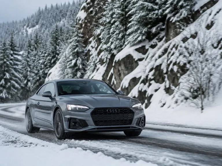audi a5 in snow and winter driving