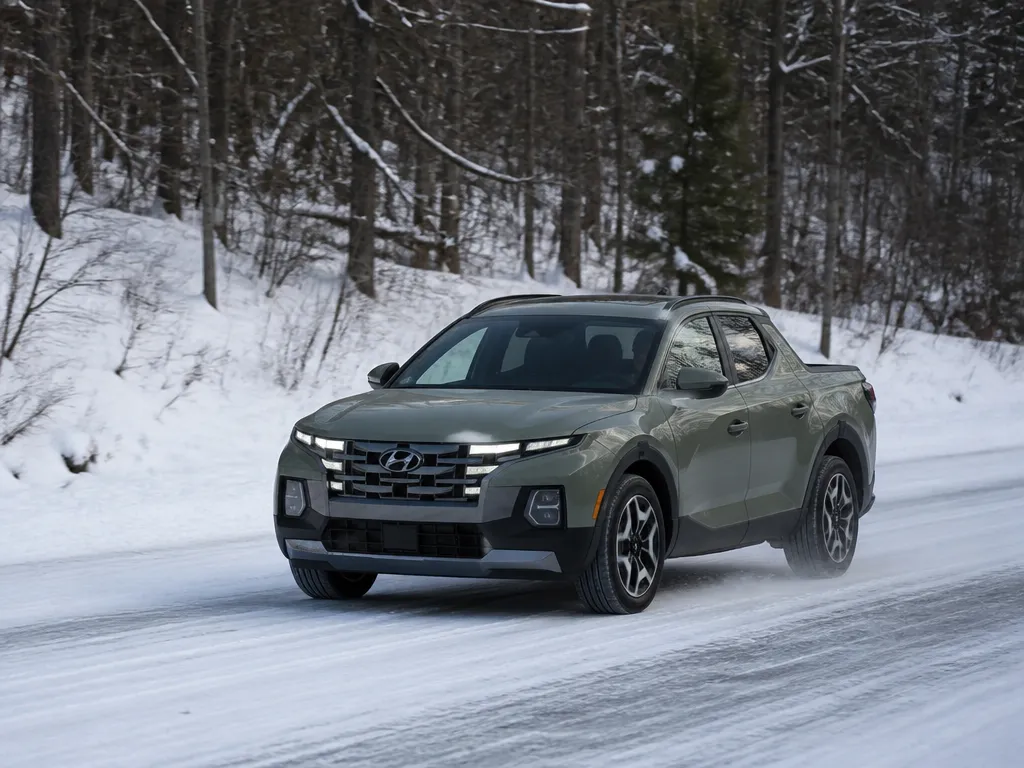 Braking And Steering On Icy Roads - hyundai santa cruz in snow and winter driving