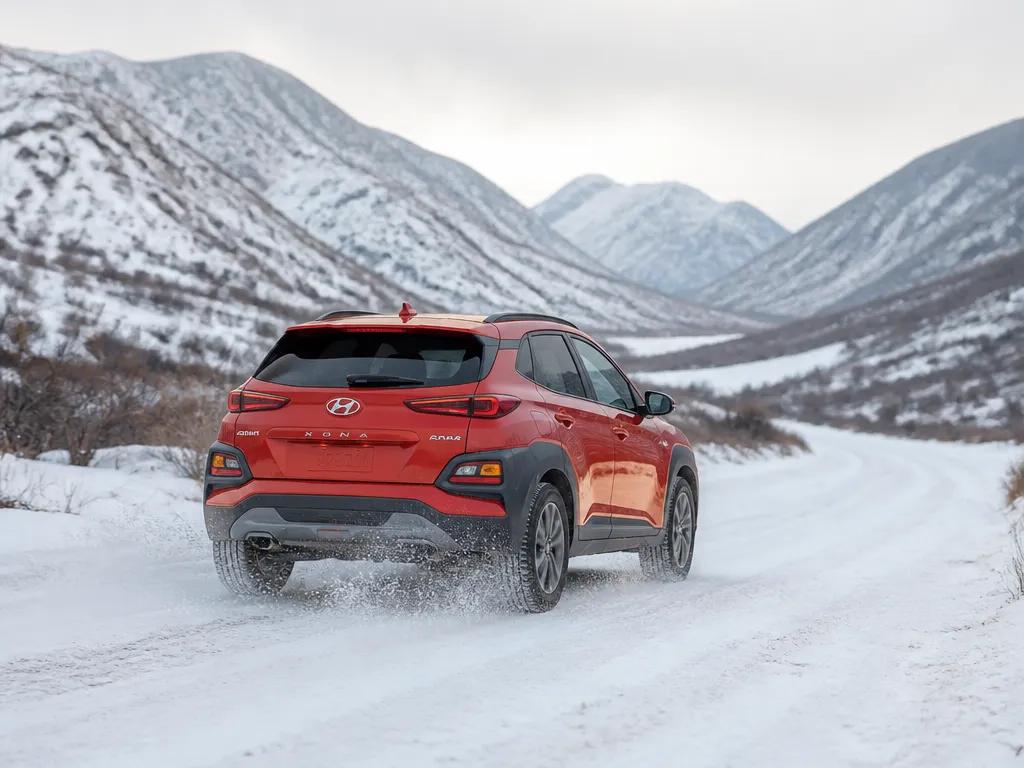 Esc Traction Control Interventions - hyundai kona in snow and winter driving