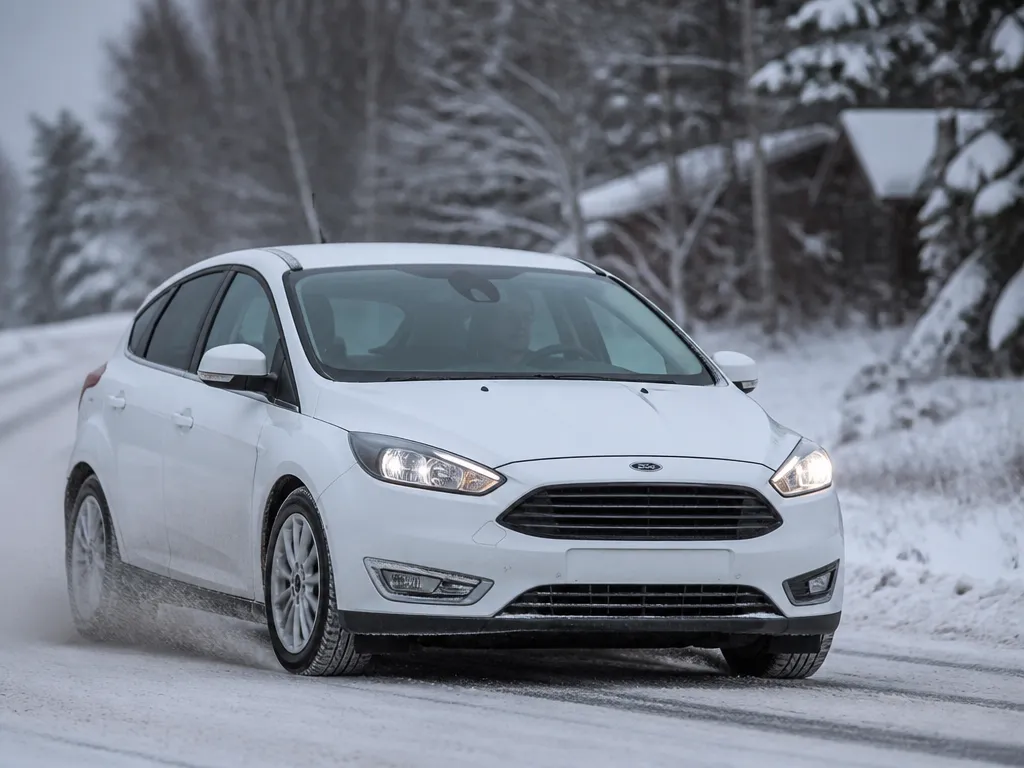 Ford Focus In Snow Winter Driving - ford focus in snow winter driving
