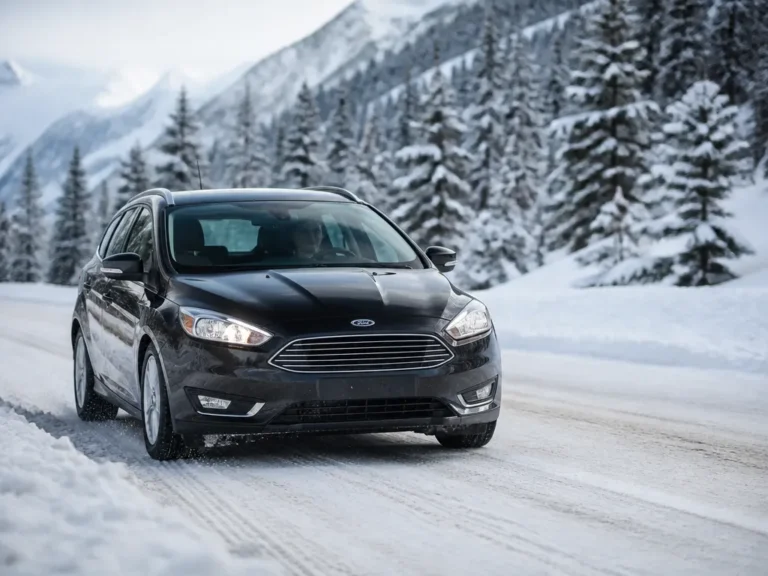 ford focus in snow winter driving