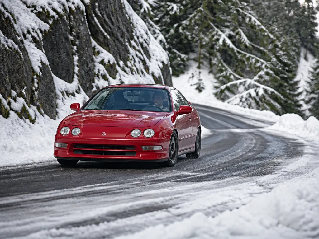Integra Snow Driving Techniques - acura integra in snow and winter driving