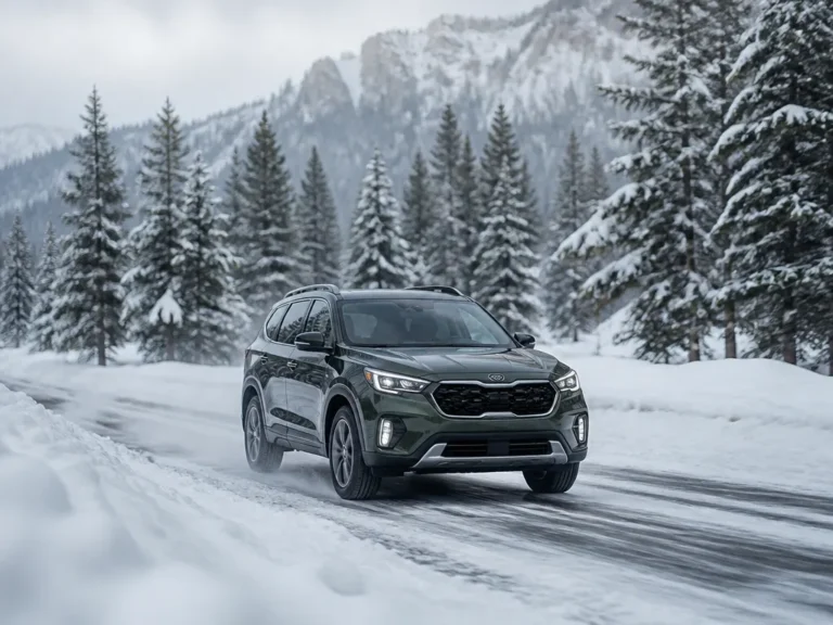kia seltos in snow winter driving