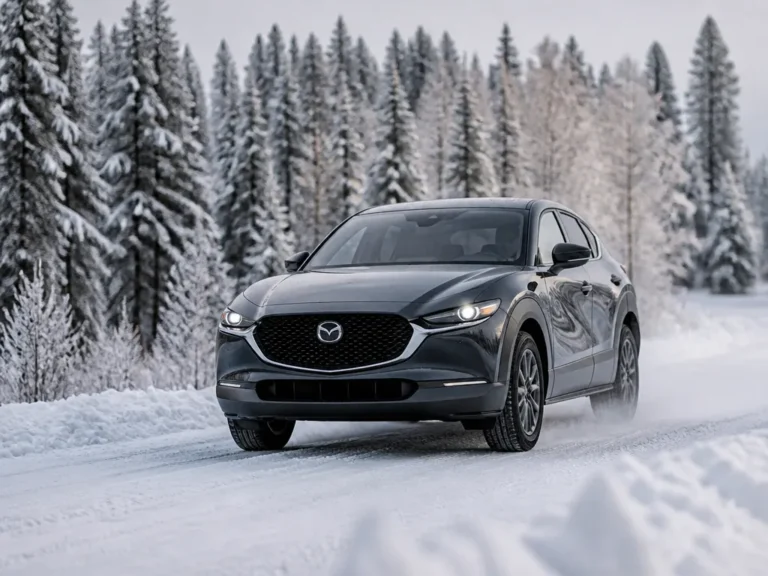 mazda cx30 in snow and winter driving