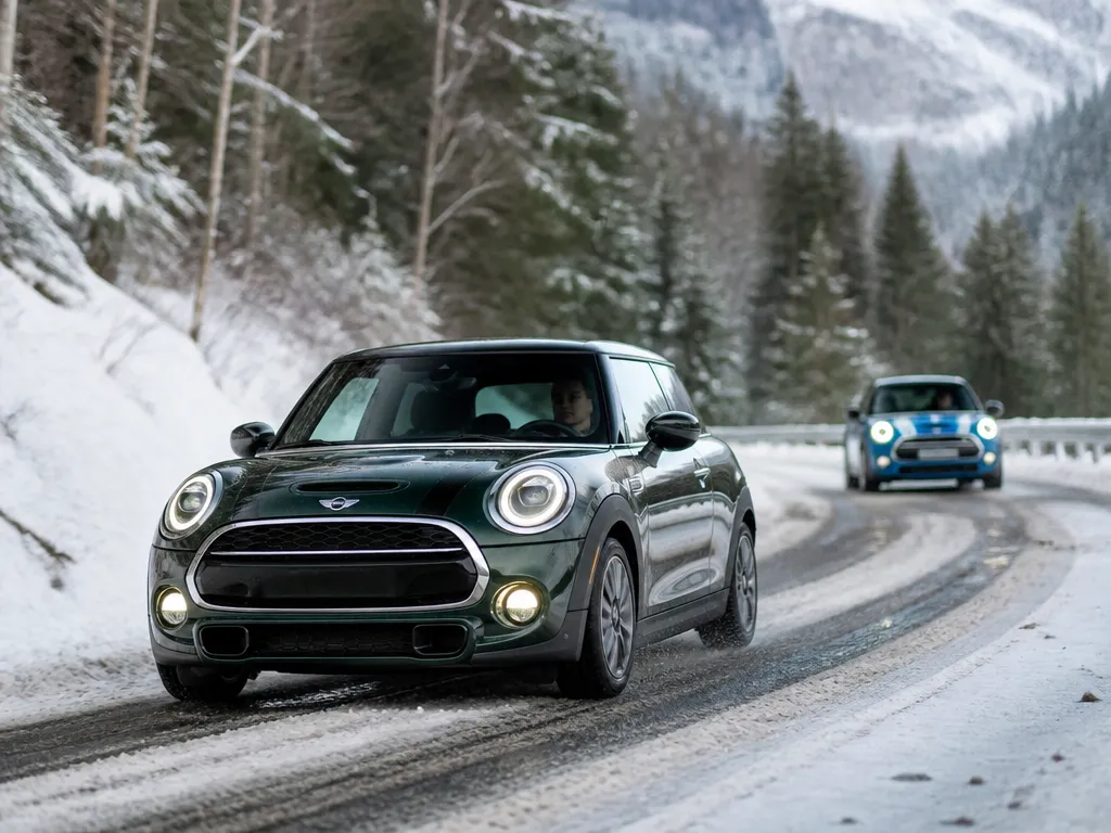 Mini Safety Features For Snow - mini coopers in snow and winter driving