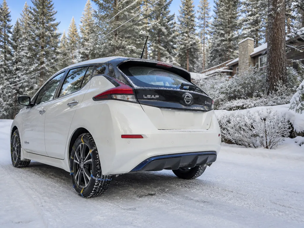 Snow Traction Setup For Leaf - nissan leaf ev in snow and winter driving