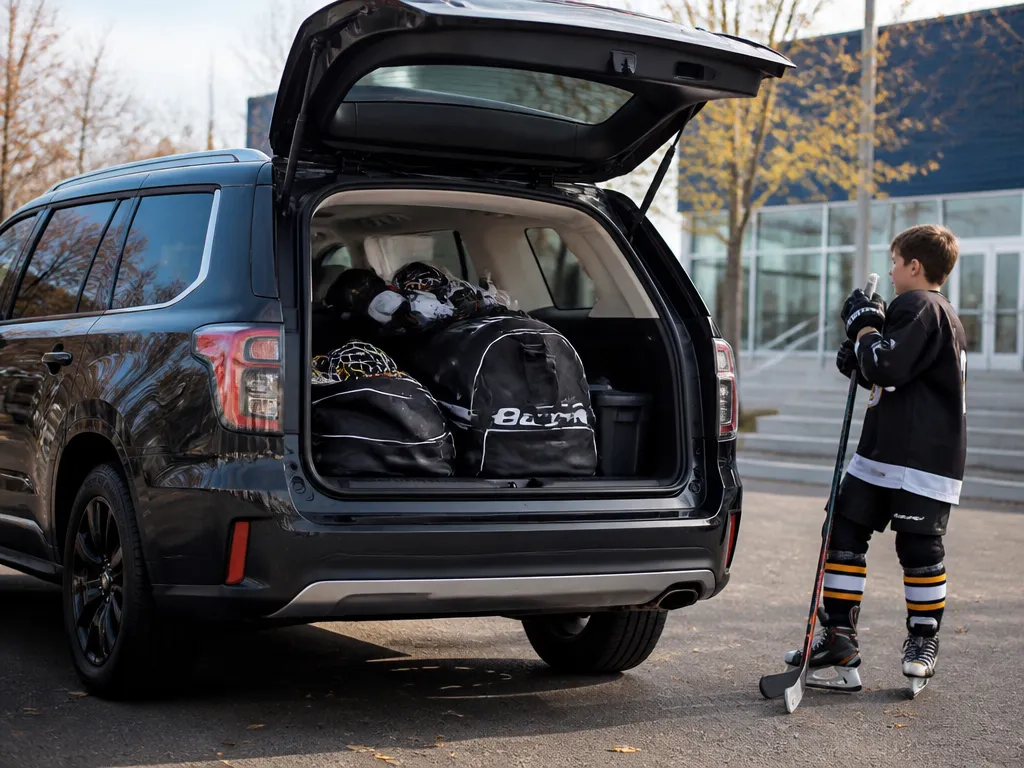 How Much Hockey Gear Fits - best suv for hockey family