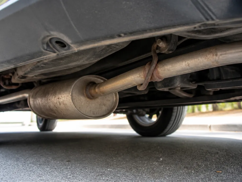 Most Common Reasons It Sags - exhaust hanging low